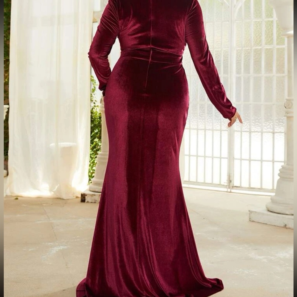 Velvet Prom Dress - Picture 2 of 2